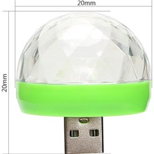 Xiyu Shop Kırmızı Forauto Araba LED Dekoratif Lamba Mini Rgb Atmosfer Işığı Oto Iç LED USB Kulübü Disko Sihirli Sahne Etkisi Işıkları Araba Styling (Yurt Dışından)