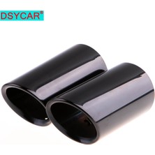 Xiyu Shop Siyah-8.9cm Tarzı Et Krom Kaplama Paslanmaz Çelik Araba Egzoz Susturucu Tes Audi A1 A3 A4 Tt Volkswagen Passat Için Kapakları (Yurt Dışından)