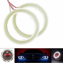 Xiyu Shop 100 mm Gündüz Çalışan Işık mm Işaretleyici Cob Halo Halka Sürüş Lambası LED Far Araba Angel Eyes Işık (Yurt Dışından)