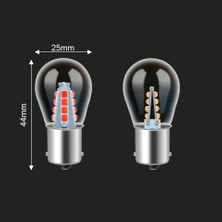 Xiyu Shop 8 LED Kırmızı 2021 Yeni LED P21W BA15S Araba Işık S Otomatik Araç Geri Dönüş Sinyali Ampul Lambası Drl Beyaz 6000K 12V 24V (Yurt Dışından)