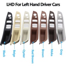 Xiyu Shop Lhd Kırmızı Kahverengi Lhd Rhd Iç Kapı Çekme Kolu Kol Dayama Paneli Trim Bmw 5 Serisi F10 F11 F Için Ayna Katlama Düğmesi Yok (Yurt Dışından)