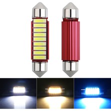 Xiyu Shop 2 Adet Beyaz Stil 41MM Anbuk Buz Mavisi C5W C10W Festoon K Sıcak Ledlicense Plaka Lambası Cak Beyaz Için 12V Kubbe Işıkları (Yurt Dışından)