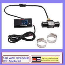 Xiyu Shop Siyah Tutucu Stili Sıcak Satış Araba Yarışı Mini Koso Su Sıcaklığı Ölçer Ölçer Sensörü Su Sıcaklığı Adaptörü ile Motosiklet Oto Aksesuarları Için Set (Yurt Dışından)