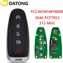 Xiyu Shop FO31 Bıçak Stili 315 Mhz Datong Dünya Araba Uzaktan Anahtar Ford Explorer Kenar Flex C-Max Toros ID46 PCFN5WYHZ Akıllı Kontrol Anahtarı Değiştirin (Yurt Dışından)