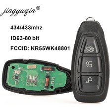 Xiyu Shop Jingyuqin KR55WK Ford Focus Için Akıllı Uzaktan Anahtar C-Max Mondeo Kuga Fiesta B-Max Mhz 4D63 80BIT Akıllı Anahtarsız (Yurt Dışından)