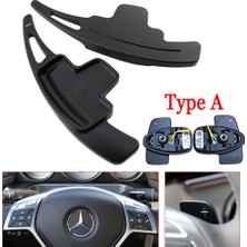 Xiyu Shop Siyah Stil Yazın Mercedes Benz Amg ALA45 Gle Gla Cls Gls W205 W213 Eqc Araba Direksiyon Paddle Shift Uzatma Shifter Dsg Çıkartmalar (Yurt Dışından)