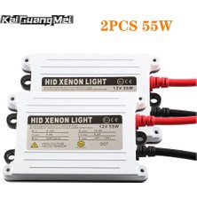 Xiyu Shop 2 Adet 55W W Hıd Balast H7 Xenon Doğrudan Balast Süper Ince H4 H1 H3 H18 H11 Xenon Far Kontrol Modülü 12V Hıd Balast (Yurt Dışından)