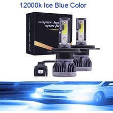 Xiyu Shop H9 Stili 12000K 2 Taraf Muxall LED Mini Araba Far 80W Lm 4 Yan Ar Ampul H4 H11 H4 Hk Otomatik Far Için Sis Farları (Yurt Dışından)