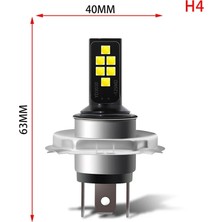 Xiyu Shop No.2 Boyutu Beyaz H4 H7 H8 H Csp LED Araba Far Sis Ampulük Araba Sis Ampulü (Yurt Dışından)