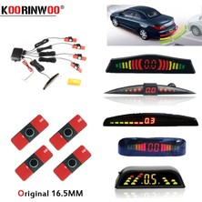 Xiyu Shop Dlsj Stili Siyah Koorinwoo Orijinal Araba LED Ekran Araba Park Sensörü Renkli Set 4 Problar Araba Ters Radar Parktronic Kör Uyarı Göstergesi (Yurt Dışından)