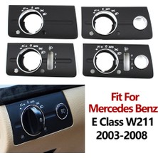 Xiyu Shop Gri Model B Stili Mercedes Benz W211 E Class Için Lhd Araba Dashboard Far Anahtarı Kapak Paneli Trim (Yurt Dışından)