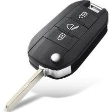 Xiyu Shop HU83 Bıçaklı Lamba Stili Keyyou ID46-PCFAR Uzaktan Anahtar 3 Düğmeler Fob Peugeot Citroen C-Elysee C4-Cactus 434MHZ (Yurt Dışından)