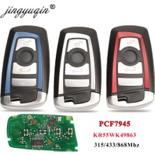 Xiyu Shop Gümüş Tarzı 433MHZ Fem Jingyuqin Mhz Akıllı Uzaktan Anahtar Keylessgo Bmw Serisi Cas4 F Sistemi Fob KR55WK PCF7945 (Yurt Dışından)