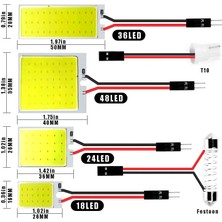 Xiyu Shop Beyaz Stil FD-48LED Ar Iç Festoon LED Sinyal Ampulleri C5W Ob Okuma Işıkları T10 Beyaz Kubbe Plaka Lambası (Yurt Dışından)