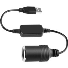 Xiyu Shop Siyah 1 Adet 5V 2A USB 12V Çakmak Soketi USB Erkek Kadın Çakmak Adaptörü Dönüştürücü Araba Elektroniği Aksesuarları (Yurt Dışından)