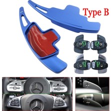 Xiyu Shop B Tipi Mavi Stil Mercedes Benz Amg ALA45 Gle Gla Cls Gls W205 W213 Eqc Araba Direksiyon Paddle Shift Uzatma Shifter Dsg Çıkartmalar (Yurt Dışından)