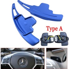 Xiyu Shop Mavi Stil Yazın Mercedes Benz Amg ALA45 Gle Gla Cls Gls W205 W213 Eqc Araba Direksiyon Paddle Shift Uzatma Shifter Dsg Çıkartmalar (Yurt Dışından)