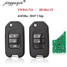 Xiyu Shop 3bt G Bıçak Hlık6-3t Stili Jingyuqbtn Uzaktan Anahtar Honda Civic Accord Şehir Cr-V Caz Xr-V Vezel Hr-V Frv Spirior Jade 433MHZ Hlık TWB1G721 (Yurt Dışından)