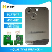 Xiyu Shop Xnrkey 2 Düğme 433MHZ Orijinal Pcf Uzaktan Kart Renault Laguna Kartı Için Gri Bıçaklı Wrods ile (Yurt Dışından)