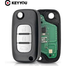 Xiyu Shop 2 Düğme Stili Keyyou Renault Scenic Iıı Megane Iıı Fluence Va2 Blade Fob Düğmeleri Pcfmhz Fsk Flip Uzaktan Anahtar (Yurt Dışından)