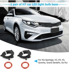 Xiyu Shop 2 Adet H7 LED Araba Far Ampul Tabanı Tutucu Adaptörü Tutma Klipsi Oto Aksesuarları Hyundai Sonatanissan Qashqaıkıa K3 (Yurt Dışından)