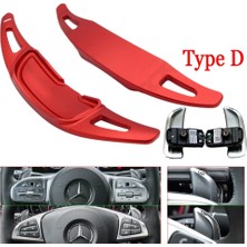 Xiyu Shop D Tipi Kırmızı Stil Mercedes Benz Amg ALA45 Gle Gla Cls Gls W205 W213 Eqc Araba Direksiyon Paddle Shift Uzatma Shifter Dsg Çıkartmalar (Yurt Dışından)