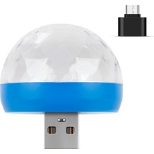 Xiyu Shop No.5 Boyutu Otomotiv Ürünleri USB Mini Rgb LED Disko Sahne Işık Parti Kulübü Dj Ktv Noel Dekorları Telefon Topu Lambası (Yurt Dışından)