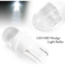 Xiyu Shop 2 Adet Evrensel Araba Aksesuarları Aydınlatma T10 W5W LED Hıd Işık Lambası Ampuller Dome Plaka Beyaz (Yurt Dışından)