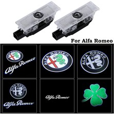 Xiyu Shop Stil 11 Alfa Romeo LED Araba Kapı Içın 2 Adet Karşılama Işığı Logo Projektör Giulia Giulietta Mito Stelvio Brera Araba-Styling (Yurt Dışından)