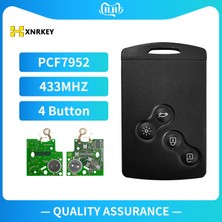 Xiyu Shop Xnrkey 4 Düğme Akıllı Kart Araba Anahtarı 433MHZ Pcf Renault Megane Için Uzaktan Anahtar (Yurt Dışından)