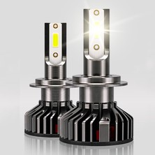 Xiyu Shop H1 Stili F2-Canbus Yerleşik 2 Adet Lm LED Işıklar H4 H7 Araba Ampul Far H4 H1 H3 H11 H Cob Chık Sis Lambası H LED Farlar (Yurt Dışından)