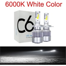 Xiyu Shop H1 Stili 6000K Soğuk Beyaz 2x H7 LED H11 H4 Hilo H1 H3 H8 Hb1 Hb3 Hb4 Hb5 Hır2 H13 H Araba Far Ampülük 6000K 8000K Cob Araba Işıkları (Yurt Dışından)