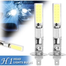 Xiyu Shop H1 2 Adet H1 LED Far Ampulü Araba Sürüş Ampul Için Süper Parlak Beyaz Cob LED Araba Far Far Lambası Oto Sis Lambası Ultra Beyaz (Yurt Dışından)