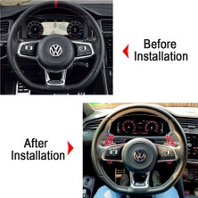 Xiyu Shop C Tipi Gümüş Stili Araba Direksiyon Dsg Shift Kürekler Uzatma Değiştiren Çıkartmalar Vw Volkswagen Golf7 Gtı R Rline Gte Gtd Mk7 Araba Aksesuarları (Yurt Dışından)