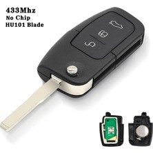 Xiyu Shop Çip HU101 Stili Olmadan Keyyou Sorun 433MHZ 4dd Uzaktan Anahtar Ford Focus 3 Mondeo C Max S Max Galaxy Fiesta Hu FO21 Bıçak Kılıfı 3 Düğmeler (Yurt Dışından)