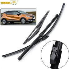 Xiyu Shop Misima Ön Cam Silecek Lastikleri Renault Captur Kaptur Ön Arka Cam Için Set (Yurt Dışından)