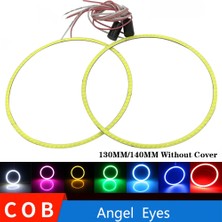 Xiyu Shop 130 mm Mavi Stil Ysy Cob Angel Eyes Adet (1 Çift) Oto Halo Yüzükler Cob Angel Eye Araba Far Motosiklet Beyaz Sarı 12 V LED (Yurt Dışından)