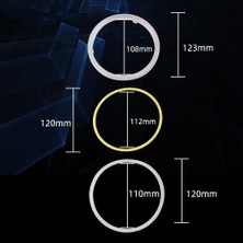 Xiyu Shop 60MM Tarzı 120MM 2 Adet Halo Yüzük Cob Angel Eyes Araba Motosiklet Far LED Gündüz Çalışan Işık (Yurt Dışından)