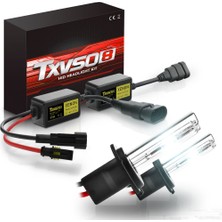 Xiyu Shop H7 Stili H7 12000K 2 Adet H7 55W Hid Ampul Cbi Hid Xenon Far Ampul 4300K ​​k 6000K K Far Lm Araba Yanıp Sönen Düz Kabarcık (Yurt Dışından)