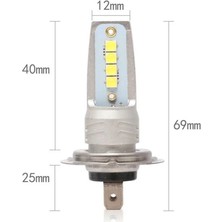 Xiyu Shop H1 Stili 6000K 2 Adet H7 H4 LED Araba Far H1 H8 H9 H Hb Oto Sis Lambasık 8000K Lm 80W 12V Canbus Lambaları (Yurt Dışından)