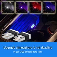 Xiyu Shop Kırmızı Araba LED USB Lambası Atmosfer Işıkları Dekoratif Lamba Acil Ortam Aydınlatması Evrensel Pc Tak ve Çalıştır Araç Iç Aydınlatması (Yurt Dışından)