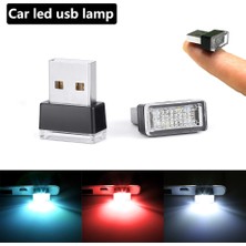 Xiyu Shop Kırmızı Araba LED USB Lambası Atmosfer Işıkları Dekoratif Lamba Acil Ortam Aydınlatması Evrensel Pc Tak ve Çalıştır Araç Iç Aydınlatması (Yurt Dışından)