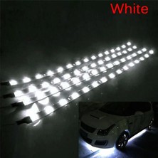Xiyu Shop Beyaz 2 Adet Su Geçirmez Dc 12V Motor LED Şerit Smd Gövde Altı Dekoratif Şerit Işık Araba Motosiklet Için Güzel Dekoratif Yumuşak Işıklar (Yurt Dışından)