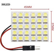 Xiyu Shop Beyaz Stil 30 LED W LED Ampul C10W Festoon T10 W5W LED Işık Cob 12V 6500K Beyaz Araba Iç Kubbe Okuma Gövde Lambaları (Yurt Dışından)