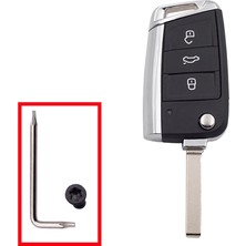 Xiyu Shop Hepsi Metal Cocolockey Uzaktan Çevirme Anahtarı Kabuk Vw Mqb Gollf 7 Için Skoda Octavia A7 Için Koltuk Uzaktan Katlanır Araba Anahtarı Kesilmemiş Hu Düğmesi (Yurt Dışından)