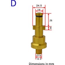 Xiyu Shop D Stili Metal Adaptör Köpük Memesi Köpük Jeneratörü Köpük Tabancası Yüksek Basınçlı Yıkama Sabunu Nilfisk Karcher Huter Elitech Lavor Için Köpürtücü (Yurt Dışından)