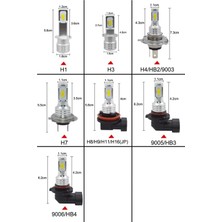 Xiyu Shop PSX24W Stili 6000K 2 Adet LED H7 Lm 4300K ​​8000K 3000K Hb3 Hb H3 H1 H8 H4 H11 H9 H13 Turbo Canbus LED Araba Far Hıp Sis Lambası (Yurt Dışından)