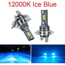 Xiyu Shop H11 Stili 12000K Mavi Renk K 8000K K H4 H7 H11 H1 Turbo LED Araba Far Ampul Hb Hb4 H8 Oto Işıkları Otomobil Sürüş Sis Lambası (Yurt Dışından)