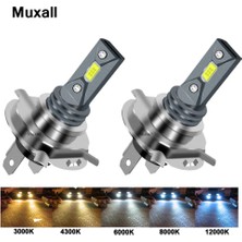 Xiyu Shop H11 Stili 12000K Mavi Renk K 8000K K H4 H7 H11 H1 Turbo LED Araba Far Ampul Hb Hb4 H8 Oto Işıkları Otomobil Sürüş Sis Lambası (Yurt Dışından)