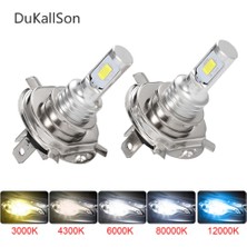 Xiyu Shop H10 Stili 6500K H4 LED H7 H11 H8 Hb4 H1 H Hb Hb H9 Araba Far Ampülleri 80W Lm Araba Aksesuarık Beyaz LED Sis Lambası (Yurt Dışından)